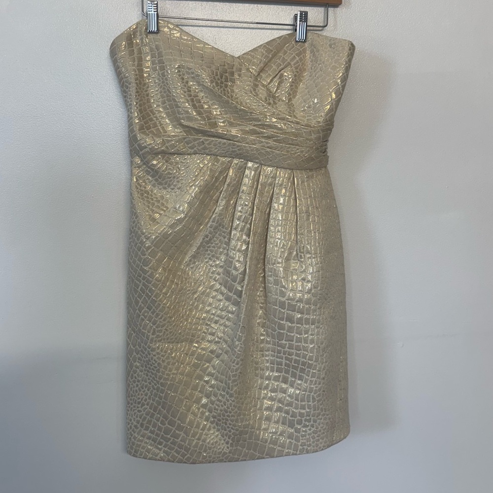 Laundry by Shelli Segal Gold Semiformal dress